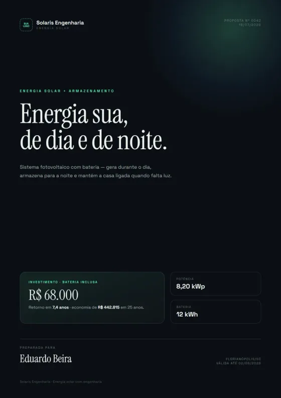 Exemplo de proposta gerada