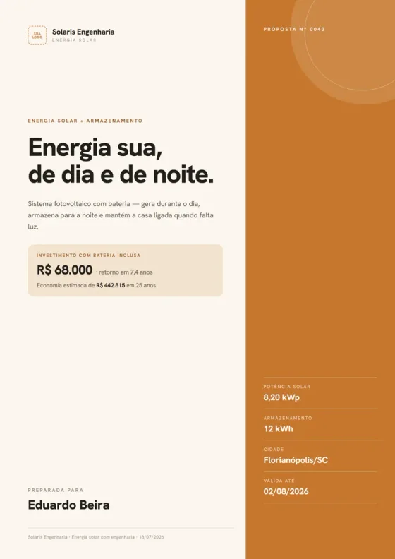 Exemplo de proposta gerada
