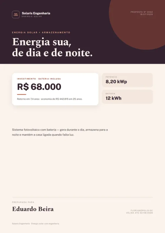 Exemplo de proposta gerada
