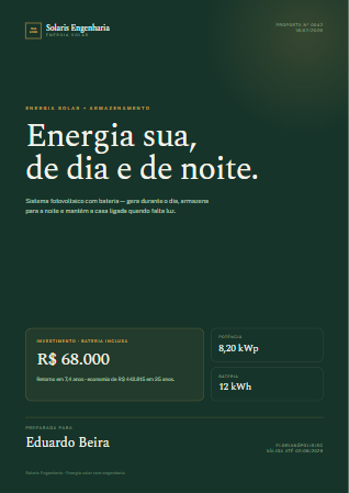 Template de proposta Botanical Forest — Verde orgânico, editorial serifado